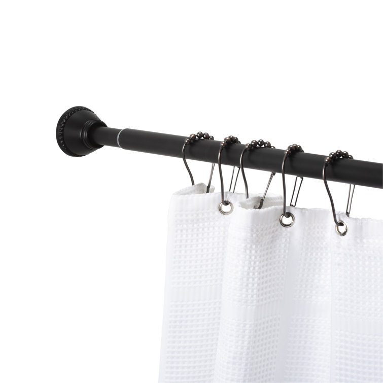 Bath Bliss 72" Adjustable Straight Tension Shower Curtain Rod & Reviews